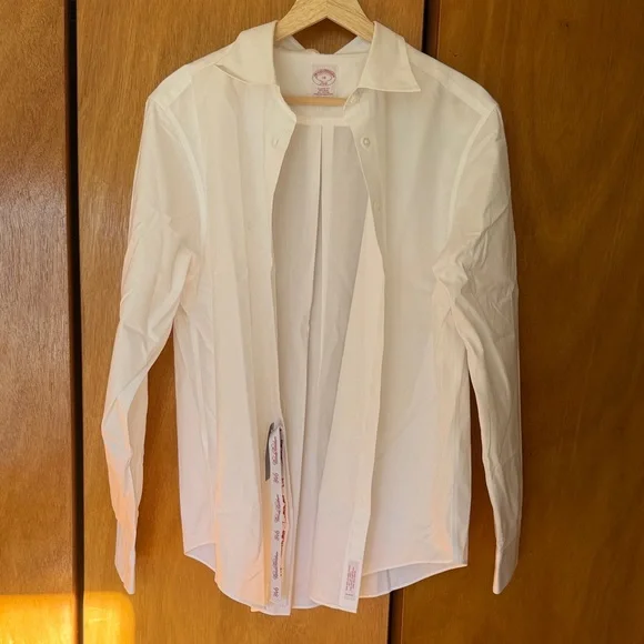 Brooks Brothers White Classic Fit Shirt - Picture 1 of 4
